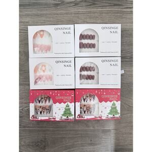 Qinsinge Women's Pressing Nails 6 Pack 2 of Each Boxes. Brand New